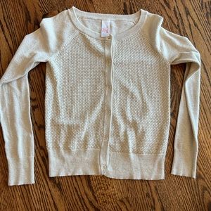 Cat & Jack girls button down sweater size 10/12 large